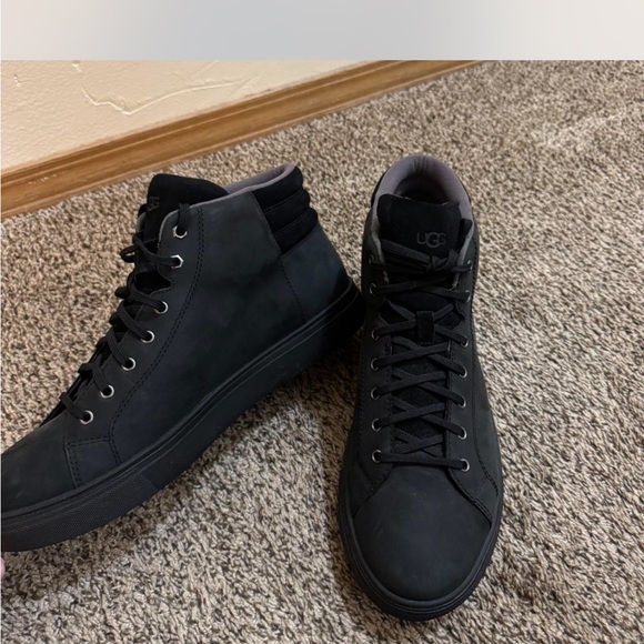 UGG Men's Charcoal High-Top Sneakers - Picture 1 of 6